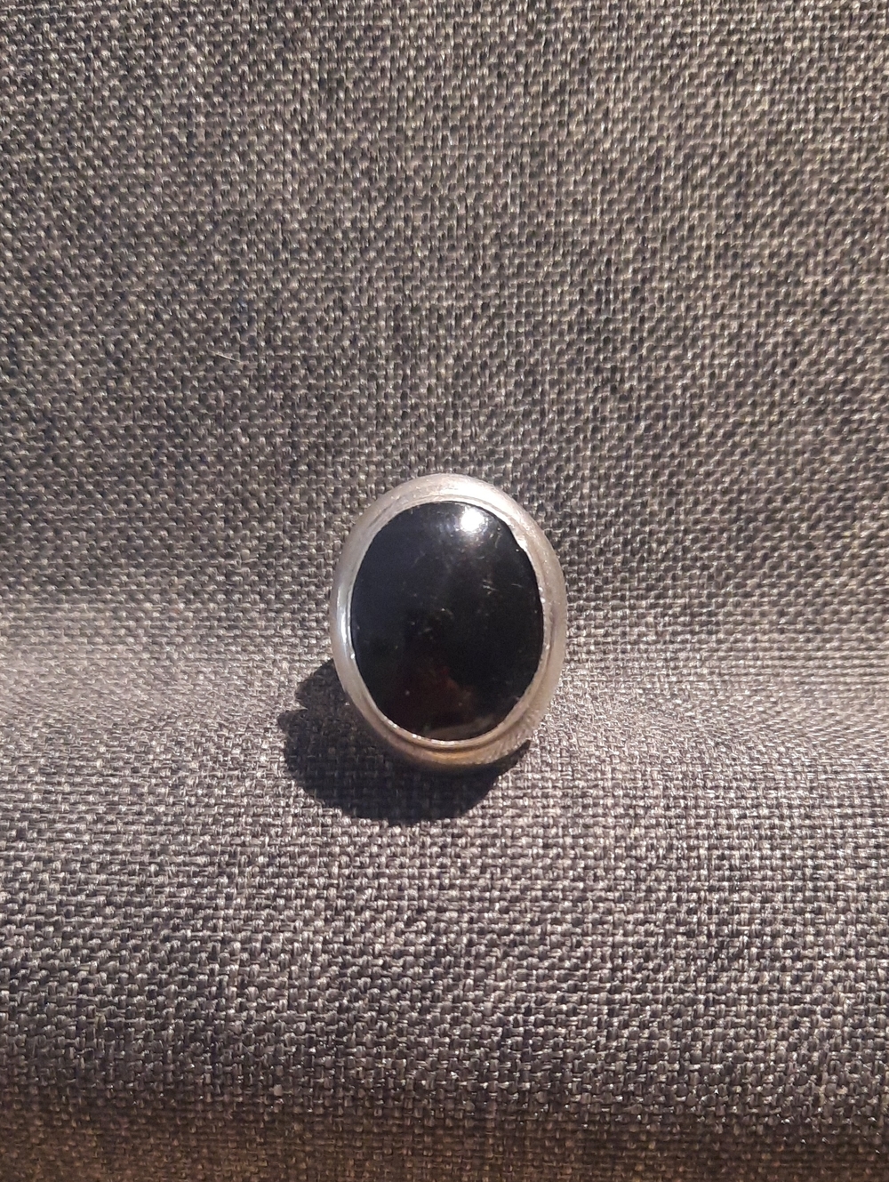 Black Onyx Oval 925 Mexico Ring